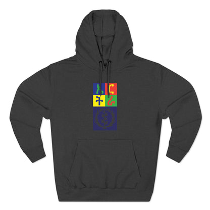 Three-Panel Fleece Hoodie