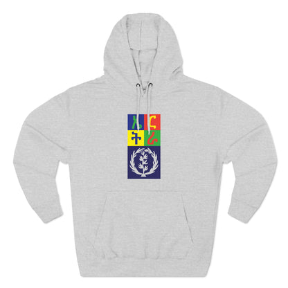 Three-Panel Fleece Hoodie