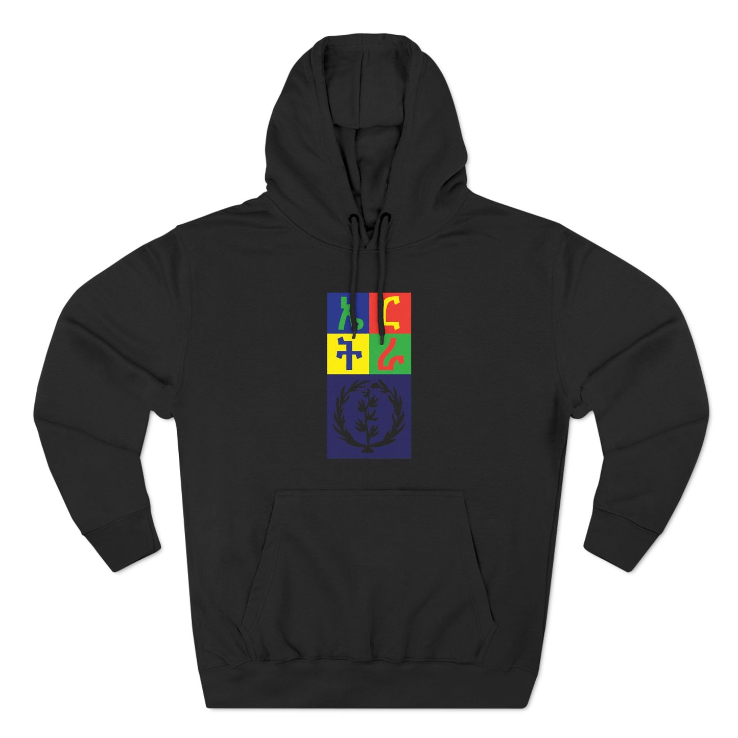 Three-Panel Fleece Hoodie