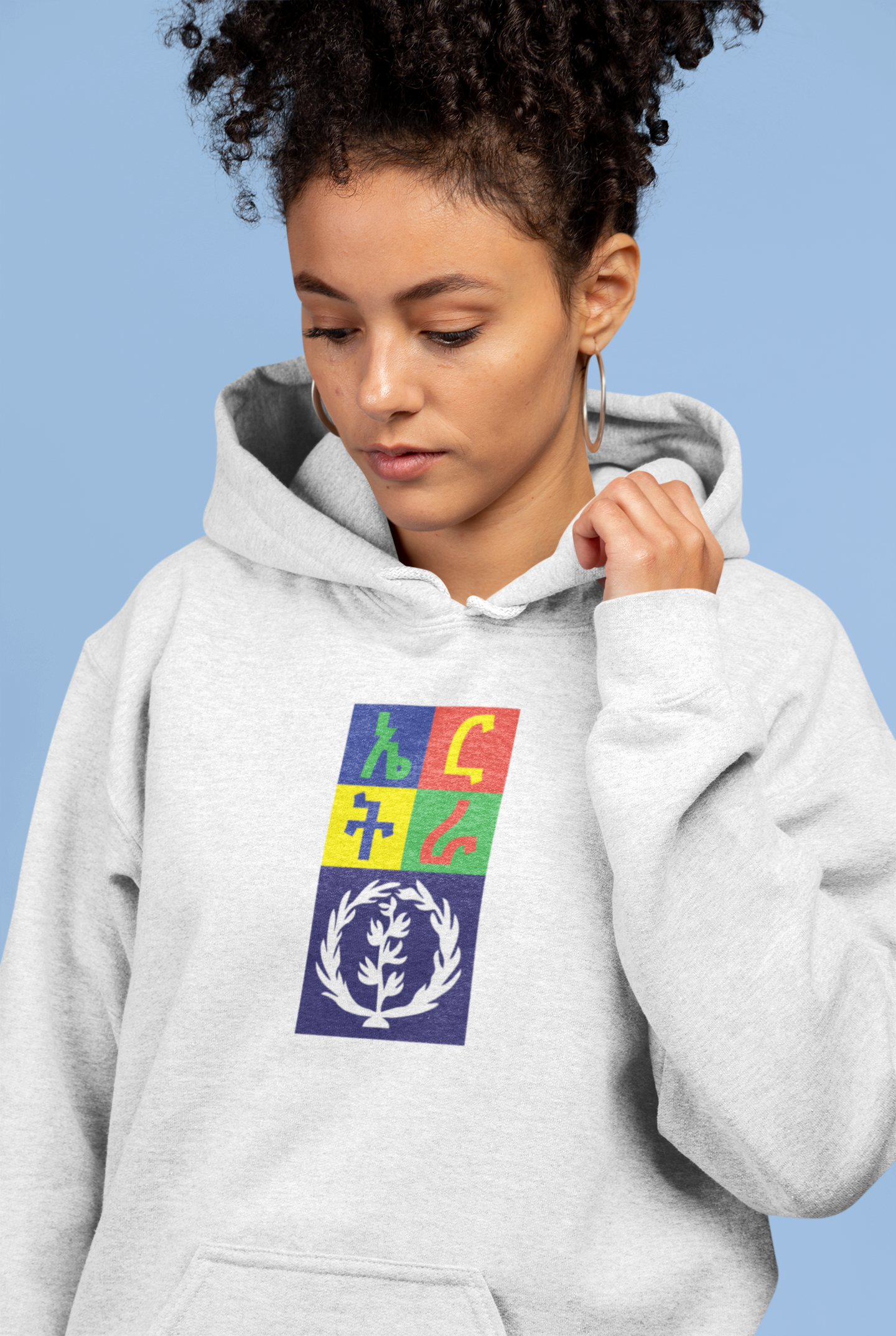 Three-Panel Fleece Hoodie